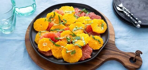 Recept: Citrusfruitsalade met basilicum