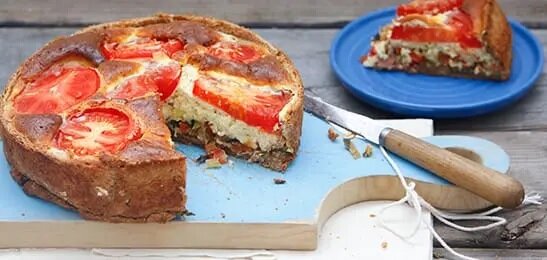 Recept: Groentetaart met Italiaanse kruiden