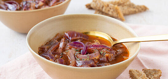 Recept: Rode uiensoep