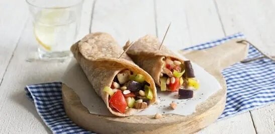 Recept: Wrap met groente en noten