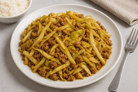 Recept: Roerbak met spitskool en gehakt