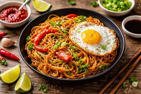 Recept: Pittige sambal-noedels