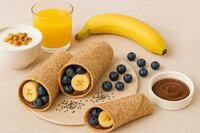 Recept: Vegan chocolade-banaan ontbijtwraps