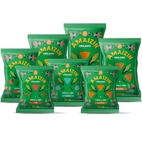 Nieuwe smaken biologische tortillachips van Amaizin