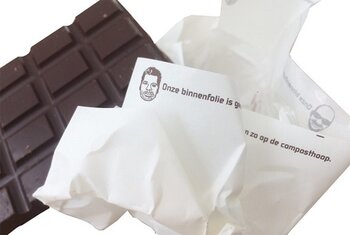 100% composteerbare verpakking van Chocolatemakers