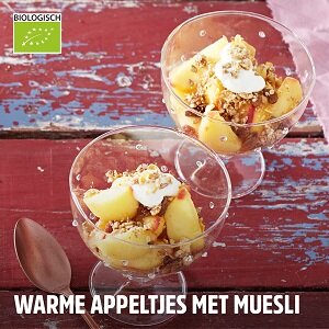 Recept: Warme appeltjes met muesli