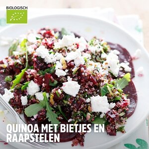 Recept: Quinoa met bietjes en raapstelen