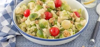 Recept: Spruitjesstamppot met noten