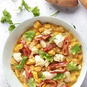 Recept: Panang curry met kip en zoete aardappel