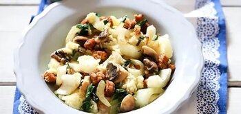 Recept: Stamppot paksoi met champignons en tempeh