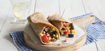 Recept: Wrap met groente en noten