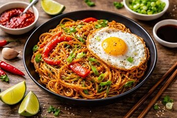 Recept: Pittige sambal-noedels